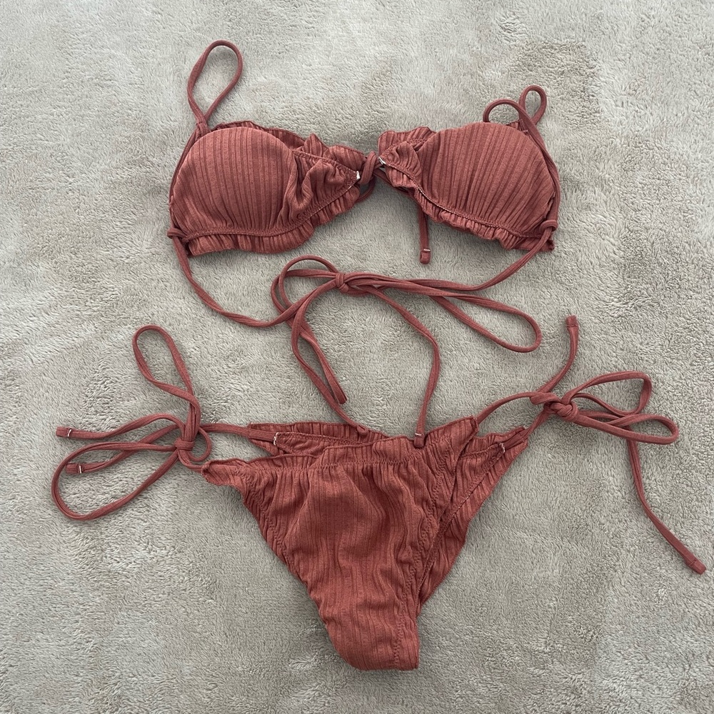 Zaful Rust Bikini Set - Picture 2 of 3